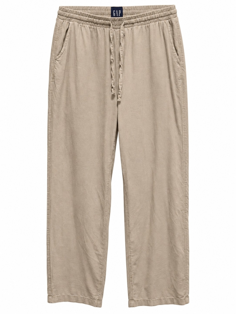 GAP Khaki Pull-On Drawstring Pants – Size Medium